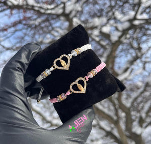Virgen De Guadalupe heart bracelet