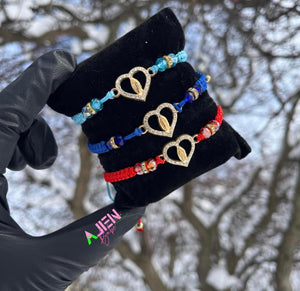 Virgen De Guadalupe heart bracelet